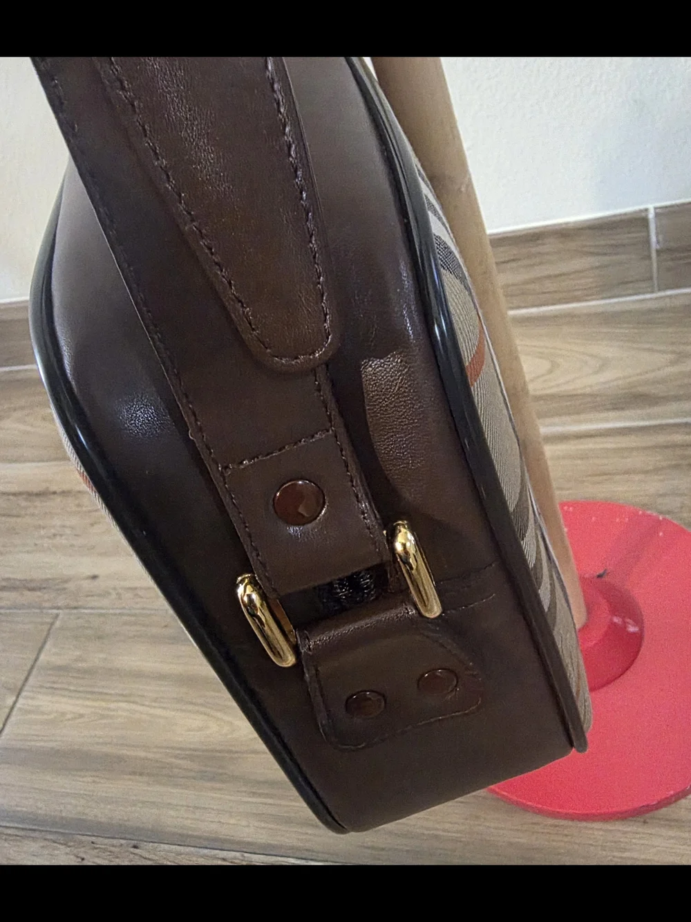 Burberry Beige Check Crossbody Bag